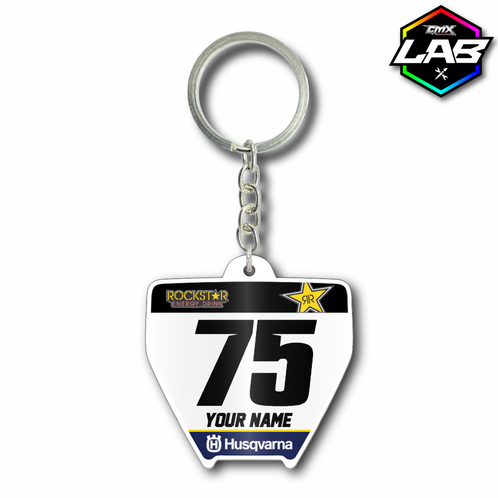 Doppelseitiger Schlüsselanhänger Husqvarna 01 - Design 01