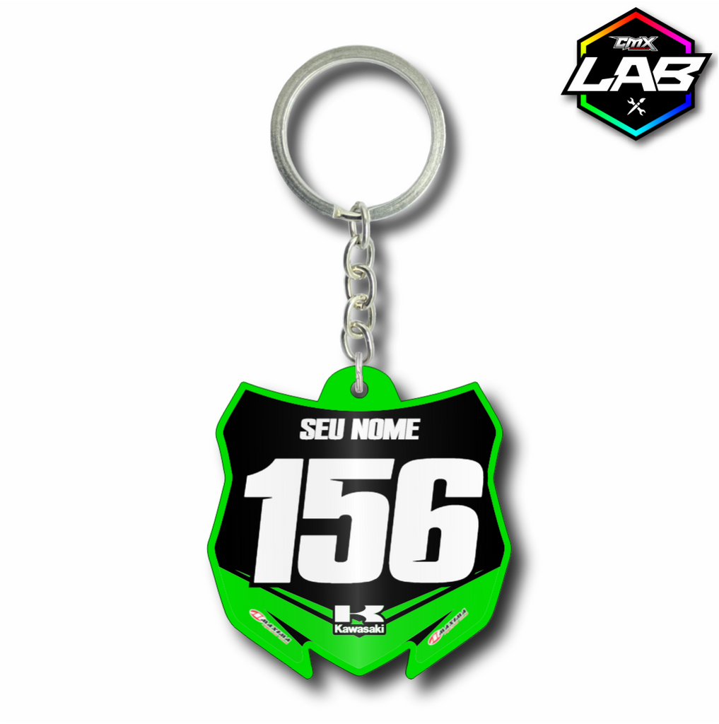 Doppelseitiger Schlüsselanhänger Kawasaki 01 - Design 06