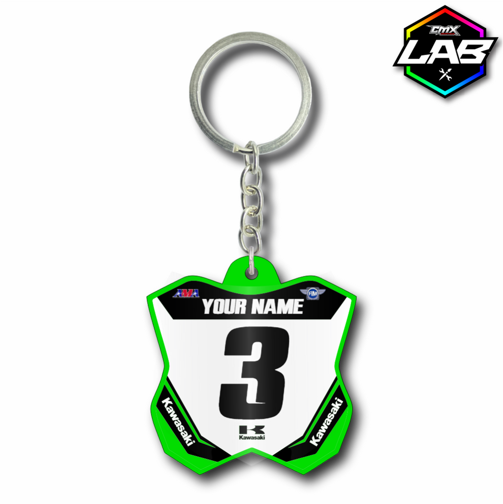 Doppelseitiger Schlüsselanhänger Kawasaki 02 - Design 01