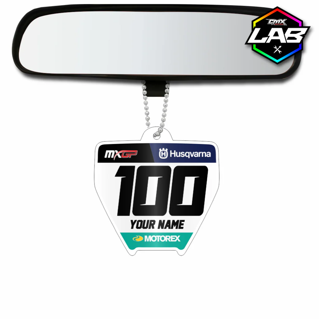Pendentif double face pour voiture Husqvarna - Design 04