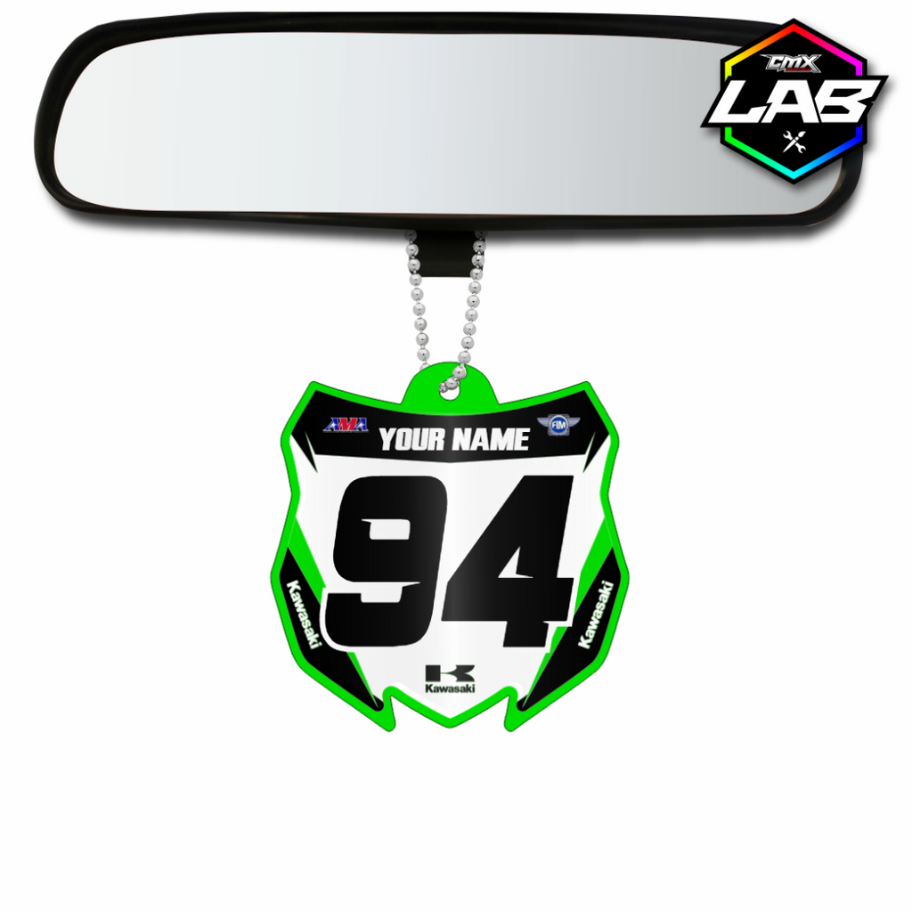 Pendentif voiture double face Kawasaki 01 - Design 01