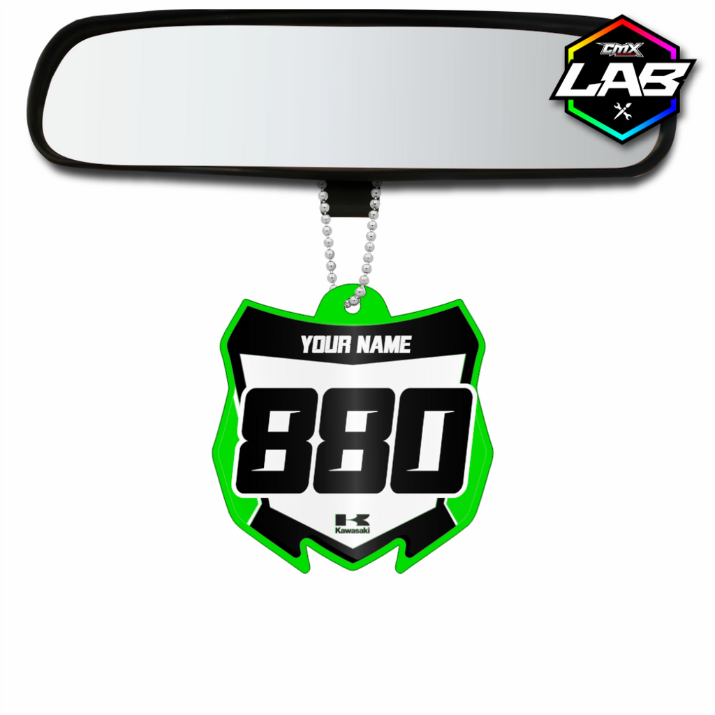 Pendentif voiture double face Kawasaki 01 - Design 04