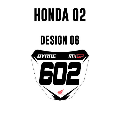 Mini plaques d'immatriculation - Honda 02