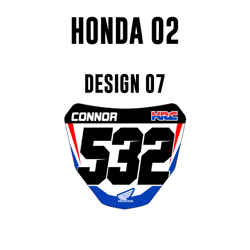 Mini plaques d'immatriculation - Honda 02