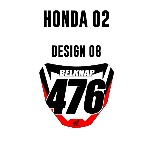 Mini plaques d'immatriculation - Honda 02