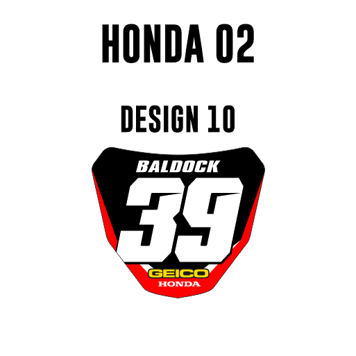 Mini plaques d'immatriculation - Honda 02
