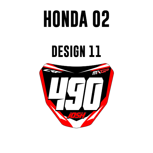 Mini plaques d'immatriculation - Honda 02