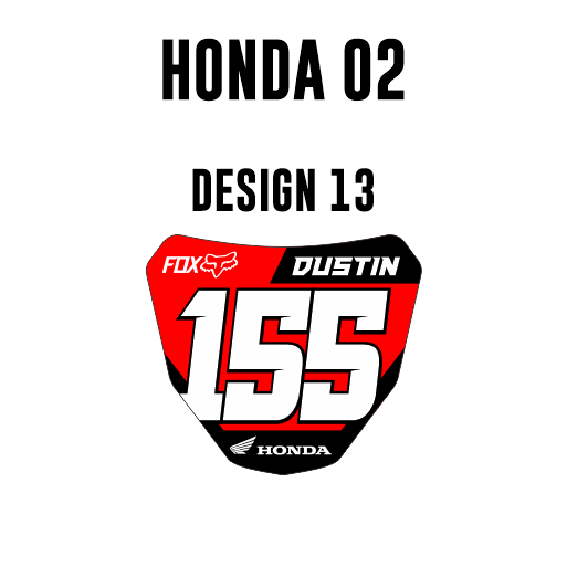 Mini plaques d'immatriculation - Honda 02