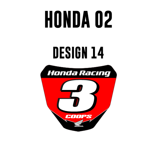 Mini plaques d'immatriculation - Honda 02