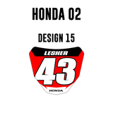 Mini plaques d'immatriculation - Honda 02