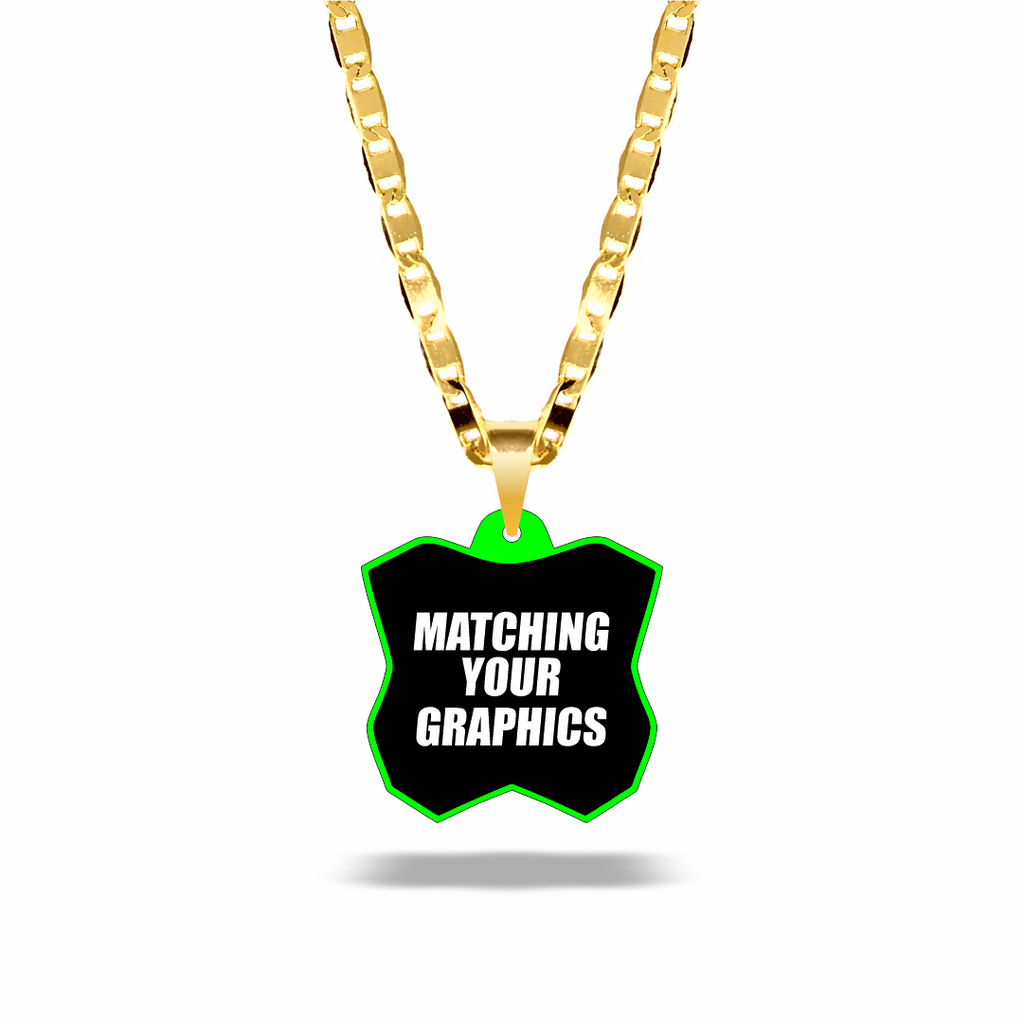 Collier double face Kawasaki 02 - Modèle personnalisé