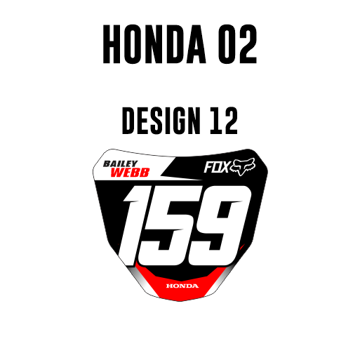 Mini Plate Stickers - Honda 02 – CMX Graphics