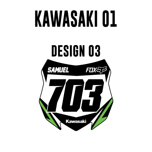 Mini Plate Stickers - Kawasaki 01 – CMX Graphics