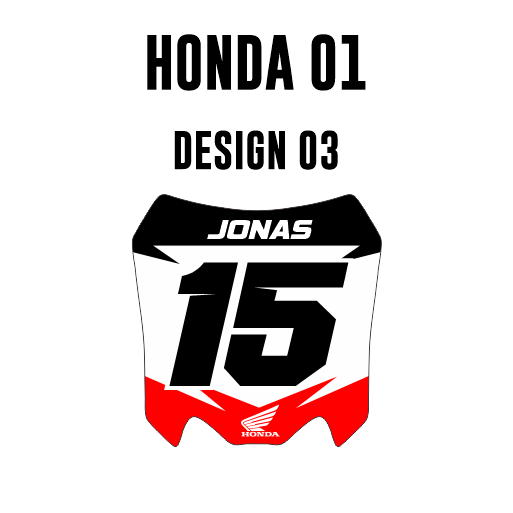 Mini-Kennzeichenaufkleber - Honda 01