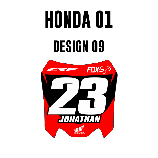 Mini-Kennzeichenaufkleber - Honda 01