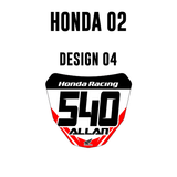 Mini-Kennzeichenaufkleber - Honda 02