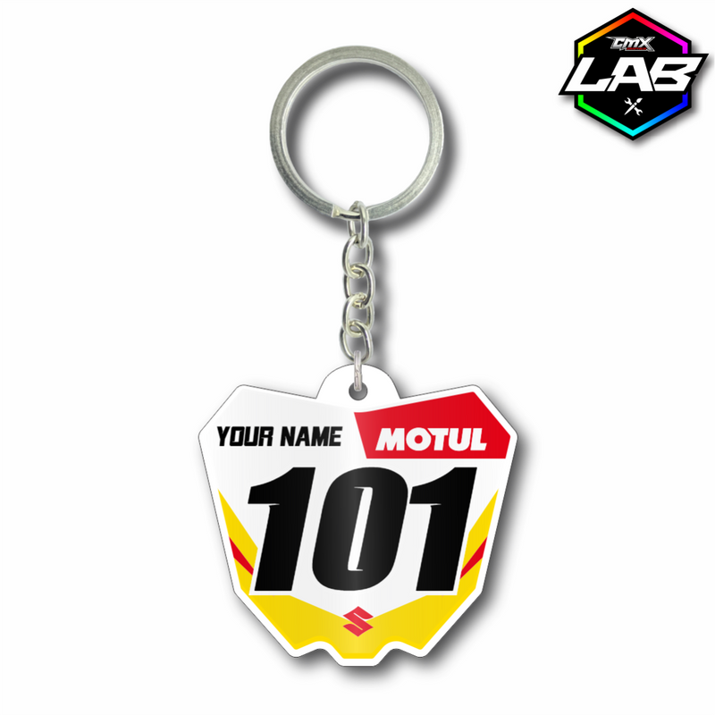 Doppelseitiger Schlüsselanhänger Suzuki - Design 01