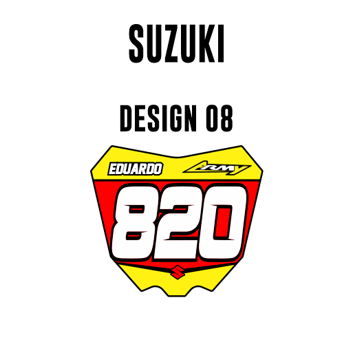 Mini-Kennzeichenaufkleber - Suzuki