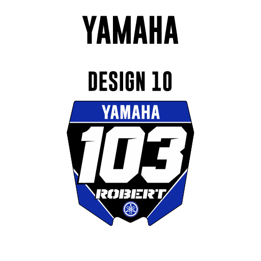 Mini-Kennzeichenaufkleber - Yamaha