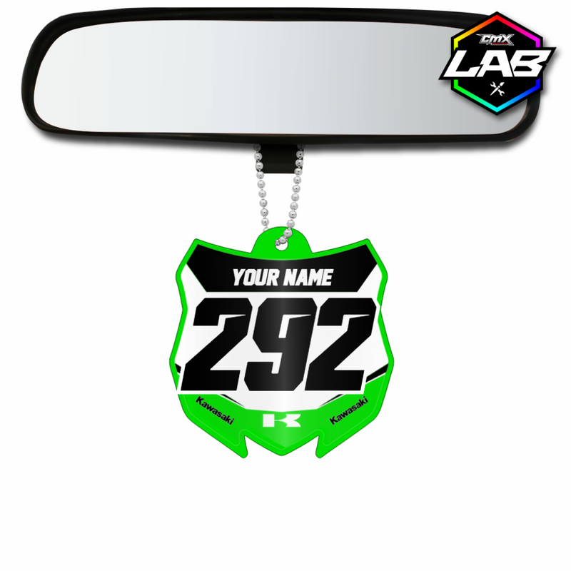 Colgante de coche de doble cara Kawasaki 01 - Diseño 05