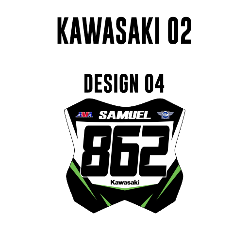 Mini Placas Adhesivas - Kawasaki 02