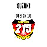 Mini adhesivos para matrículas - Suzuki