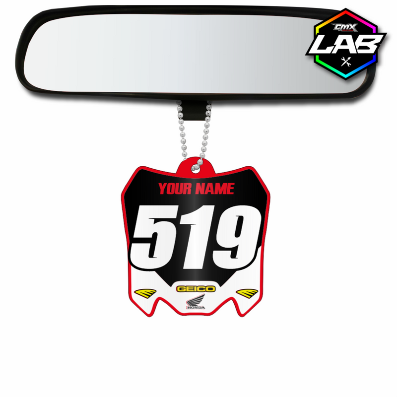 Pendentif double face pour voiture Honda 01 - Design 06