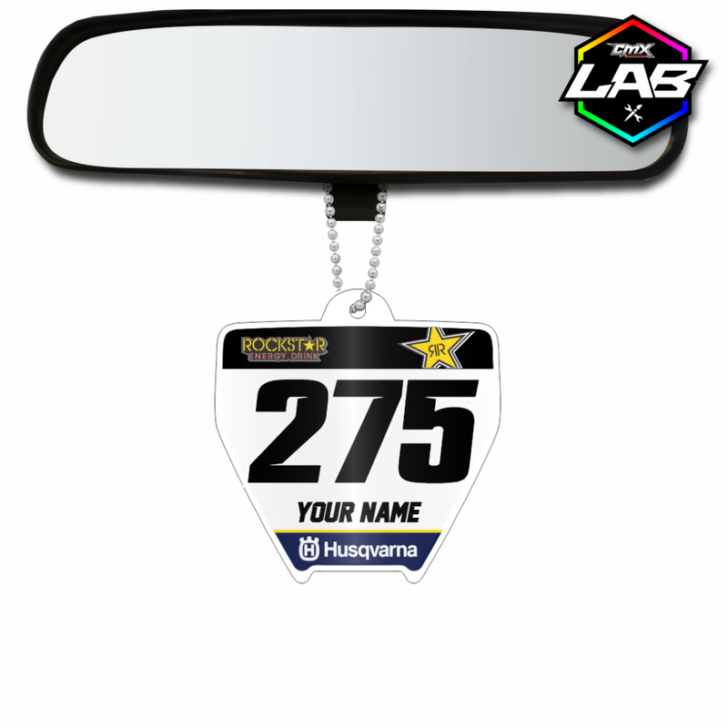 Pendentif double face pour voiture Husqvarna - Design 01