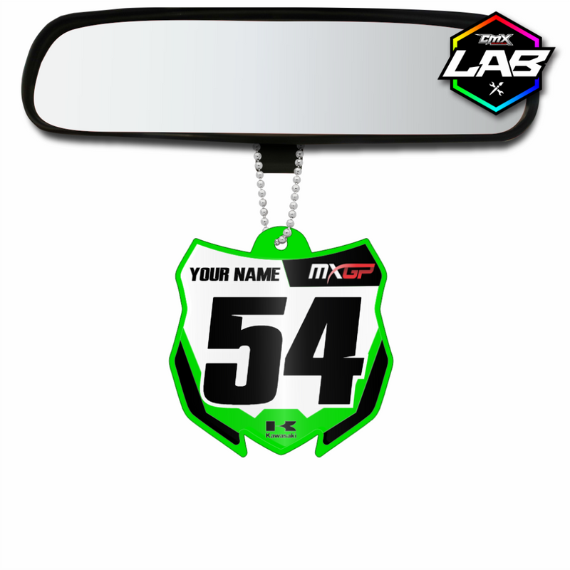 Pendentif voiture double face Kawasaki 01 - Design 02