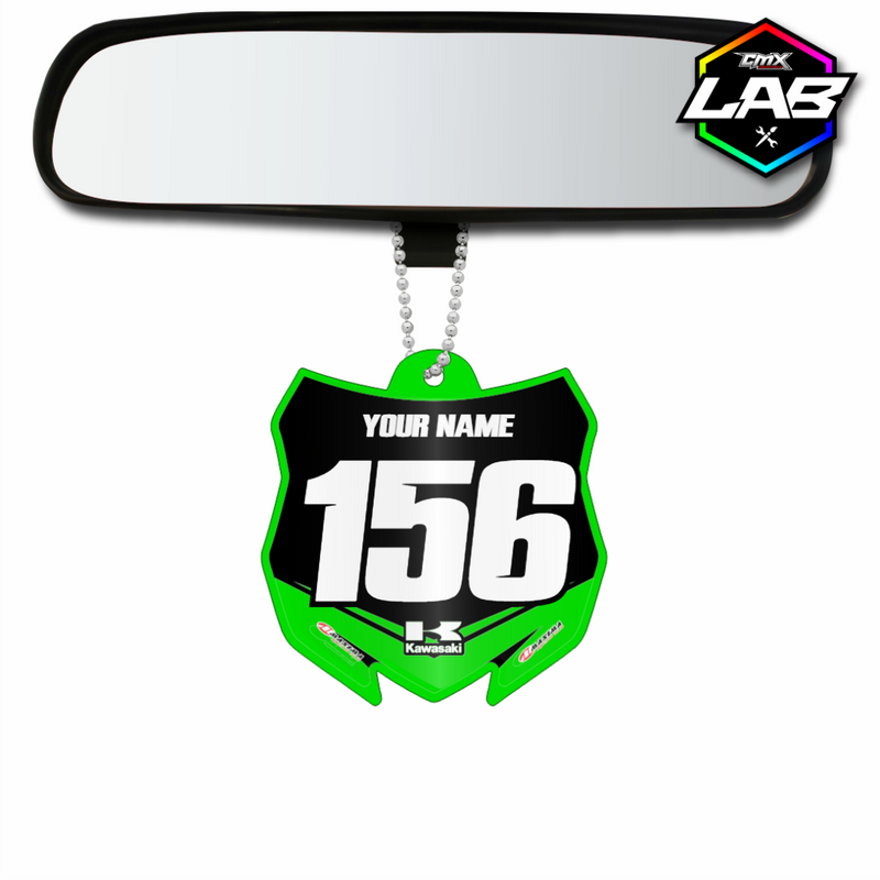 Pendentif voiture double face Kawasaki 01 - Design 06
