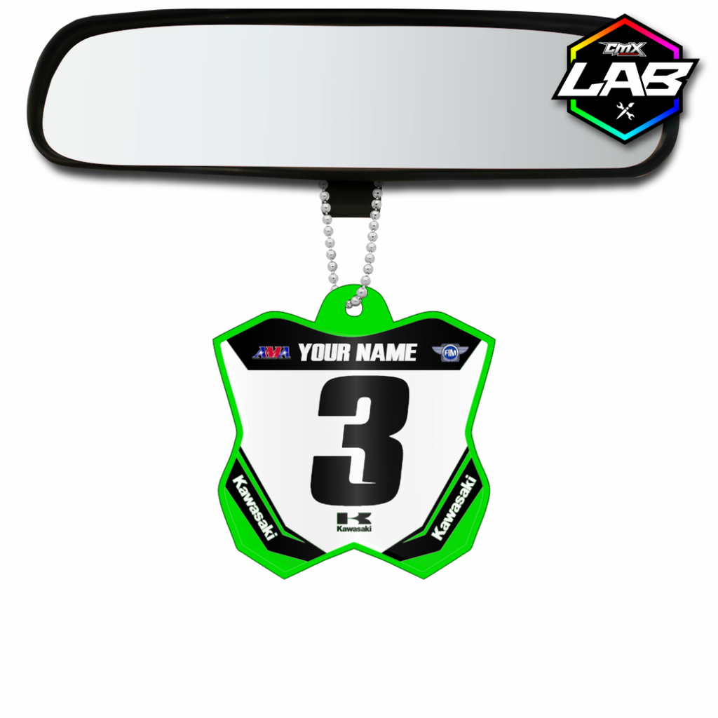 Pendentif voiture double face Kawasaki 02 - Design 01