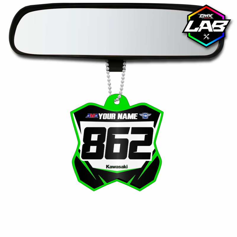 Pendentif voiture double face Kawasaki 02 - Design 04