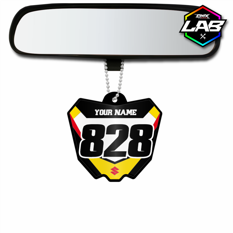 Pendentif voiture double face Suzuki - Design 03