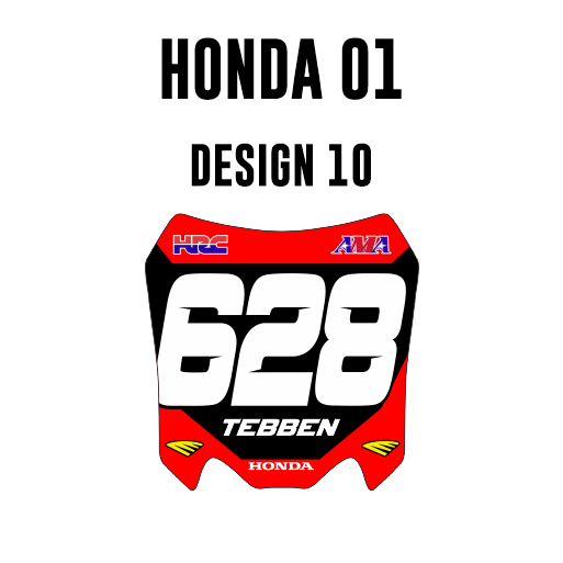 Mini plaques d'immatriculation - Honda 01