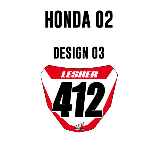 Mini plaques d'immatriculation - Honda 02