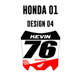 Mini Plate Stickers - Honda 01