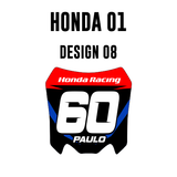 Mini Plate Stickers - Honda 01