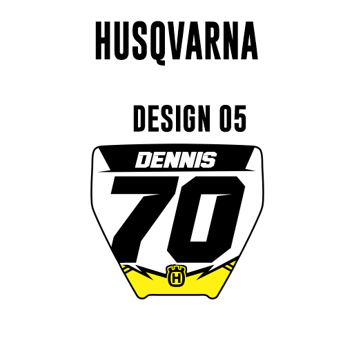 Mini Plate Stickers - Husqvarna
