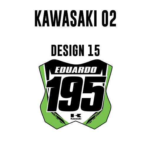 Mini Plate Stickers - Kawasaki 02