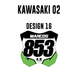 Mini Plate Stickers - Kawasaki 02