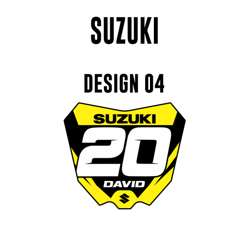 Mini Plate Stickers - Suzuki