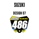 Mini Plate Stickers - Suzuki